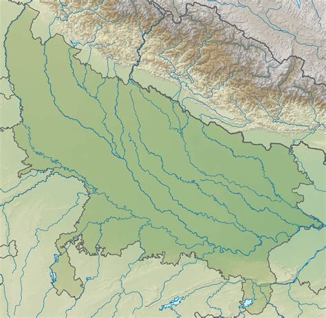 Uttar Pradesh Rivers Map - UPSC