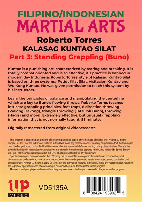 Buy 4 DVD Set Kalasag Kuntao Indonesian Silat Filipino Martial Arts Roberto Torres Online at ...