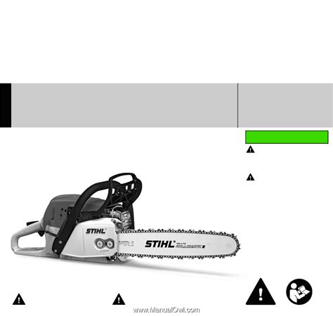 Stihl MS 271 FARM BOSS | Instruction Manual