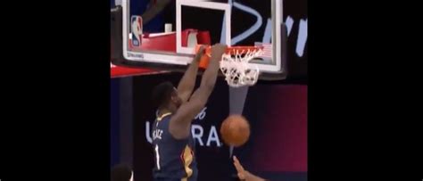 Zion Williamson Throws Down 2 Big Dunks Against The Utah Jazz | The ...