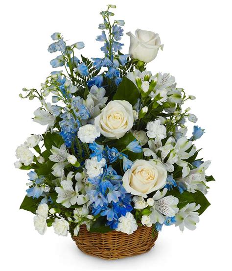 Peaceful Wishes Basket - FloristFlowersDelivery.com