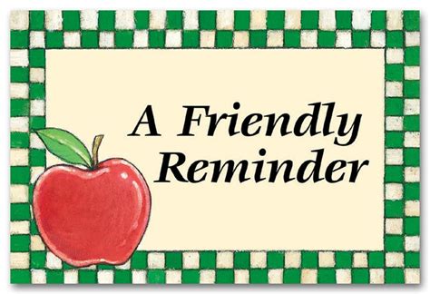 Friendly Reminders - ClipArt Best