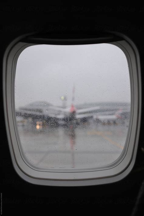 View From Window Seat Of An Airplane. by RZCREATIVE | Rainy day ...