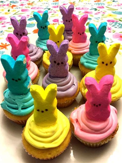 Easter Peeps Cupcakes Recipe – Vibrant Guide Easter Cupcake Recipes ...