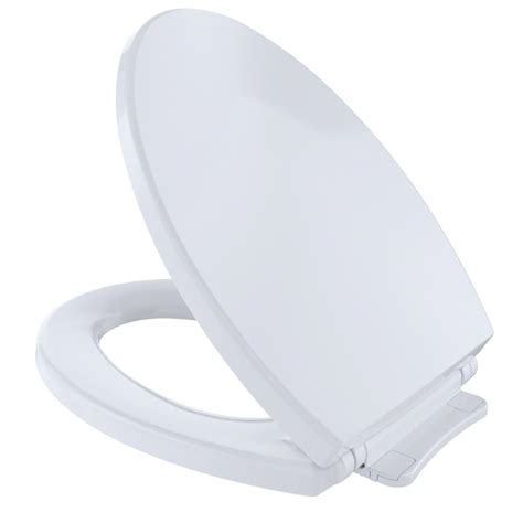 TOTO SoftClose Elongated Closed Front Toilet Seat in Cotton White-ss114#01 - The Home Depot