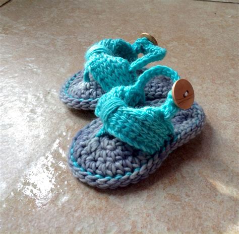 Crochet Baby Flip Flops Baby Flip Flops Crochet Baby Shoes | Etsy