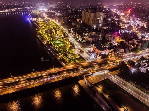 Aerial view from Ahmedabad Riverfront. [Image Source Instagram] : r ...