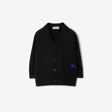Wool Cardigan in Black - Children | Burberry® Official
