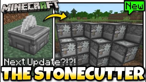 Minecraft - STONECUTTER in 1.8? [ Next Update ?!?! ] Bedrock / Java / Console - YouTube