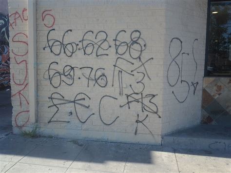 crip gangs graffiti: east coast crip ( 62 street )