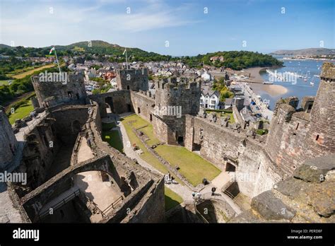 Conwy castle, wales interior hi-res stock photography and images - Alamy