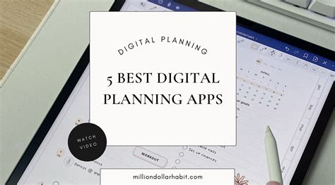 5 Best Planner Apps for iPad and Android – Million Dollar Habit