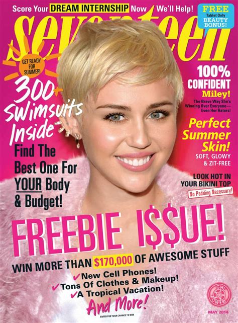 MILEY CYRUS in Seventeen Magazine, May 2014 Issue - HawtCelebs