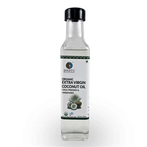 Organic Extra Virgin Coconut Oil 250ml » Dhatuorganics.com