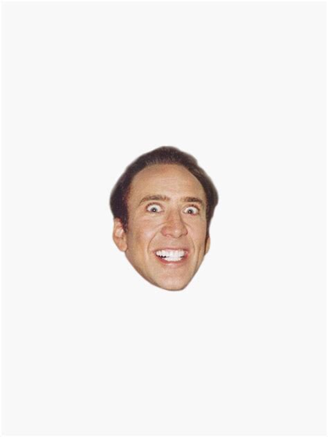 "Nicolas Cage Face Pattern Design" Sticker by shirtfaced | Redbubble