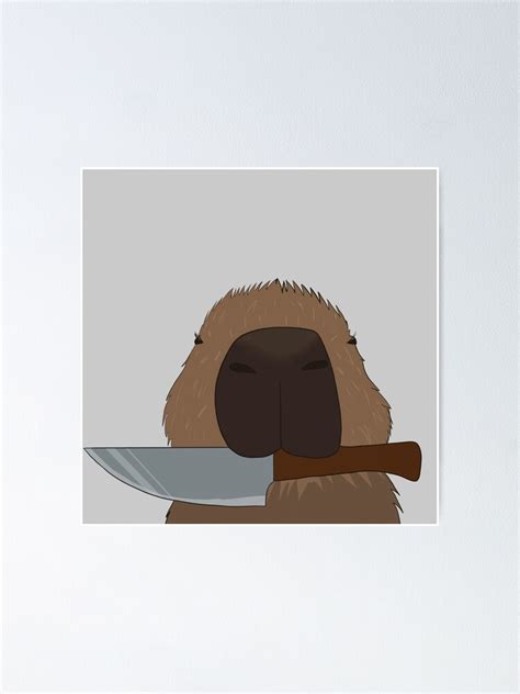 "Gort the Capybara" Poster for Sale by Project-Cure | Redbubble