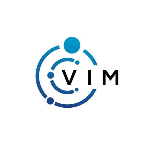 VIM letter technology logo design on white background. VIM creative ...