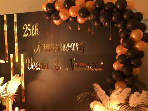 Backdrop | 25th wedding anniversary decorations, 25th anniversary decorations, 25th anniversary ...