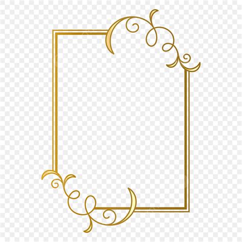 Golden Frame Border Png