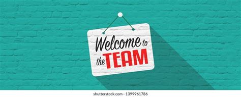 Welcome Team Banner Stock Photo 1399961789 | Shutterstock