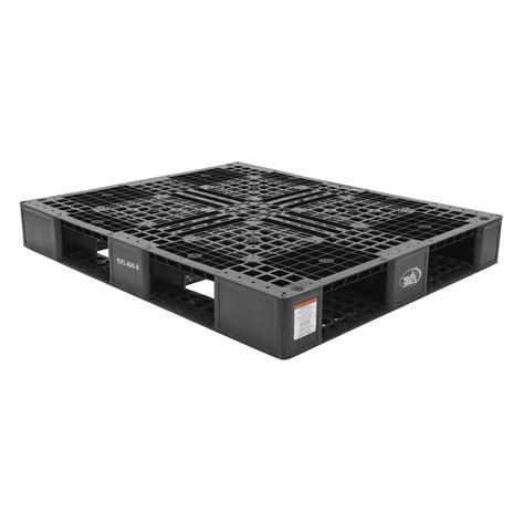 Vestil PLP2-4840-BLACK Black Plastic Pallet 6600 Lb 48 X 40