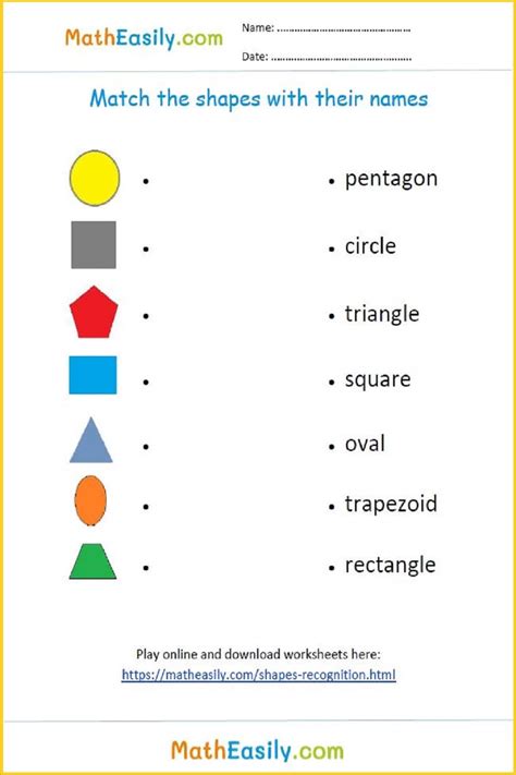 Recognize 2D Shapes Games Online FREE