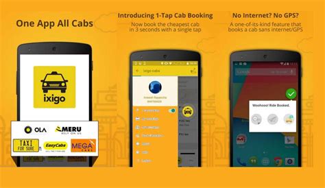 Now ixigo app allows booking cabs even without internet