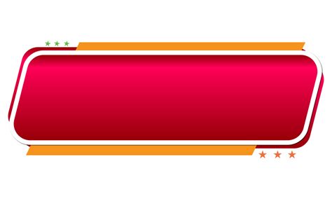 Red text box abstract islamic shape banner 29208514 PNG