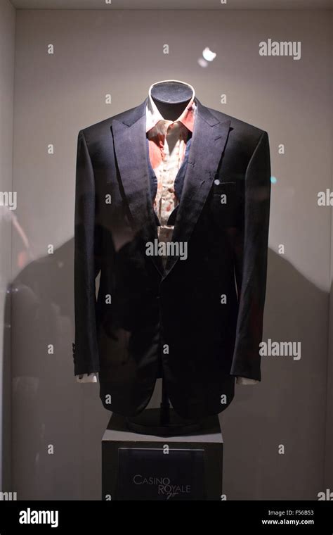 'Casino Royale' dinner jacket, BOND IN MOTION, James Bond exhibition, London Film Museum, Covent ...