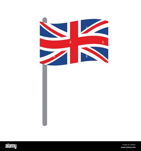 Vector flat Great Britain flag isolated on white background Stock Vector Image & Art - Alamy