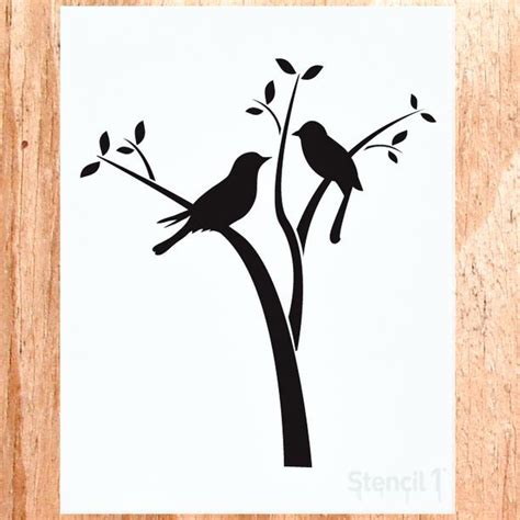 bird+in+tree+printables | Birds in Branches Stencil design inspiration ...