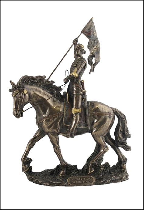 Lot - JOAN OF ARC ON HORSE BACK WITH FLAG Art