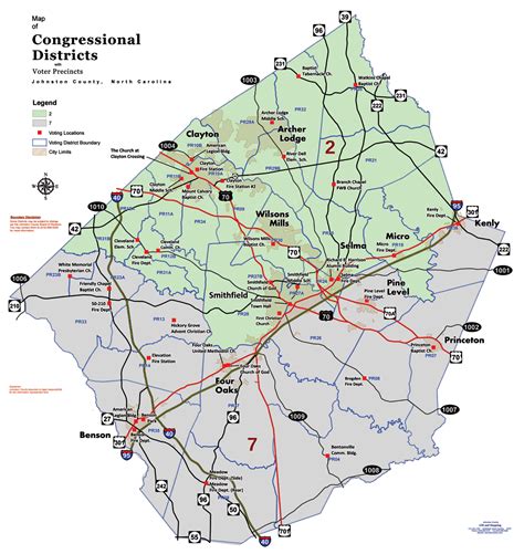 Johnston County Congressional Districts Maps