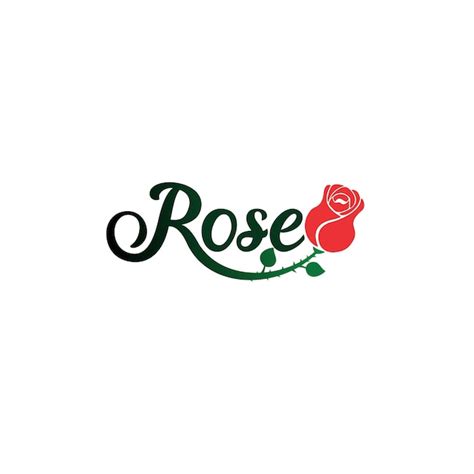 Premium Vector | ROSE No 1 Wordmark Logo