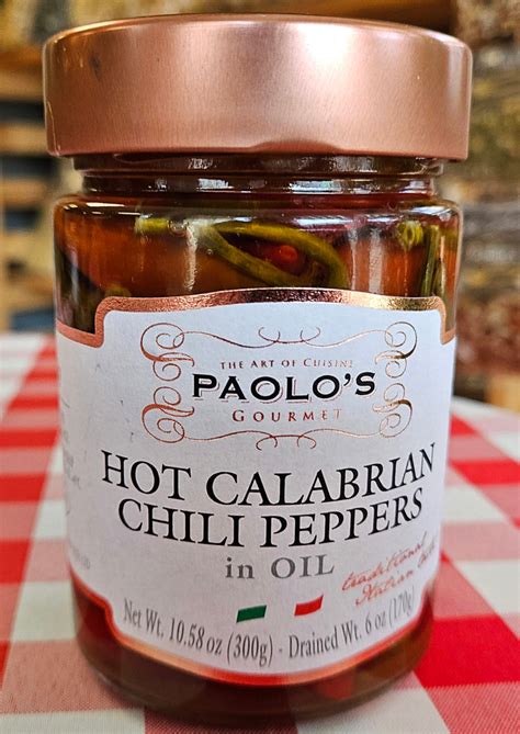 Hot Calabrian Chili Peppers in Oil ~ Imported – Italian Food Store