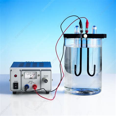 Electrolysis of water - Stock Image - C023/0623 - Science Photo Library