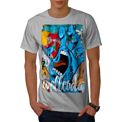 Wellcoda Graffiti Design Mens T-shirt, Street Graphic Design Printed Tee | eBay