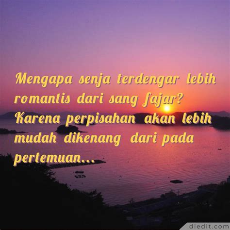 30 Gambar Kata Kata Senja Romantis, Sedih & Inspiratif ~ diedit.com