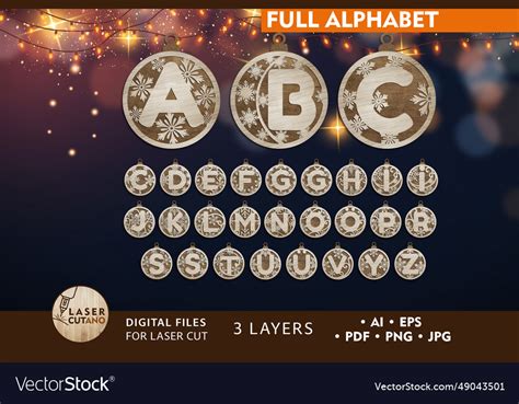 Turkish alphabet multilayer ornaments files Vector Image