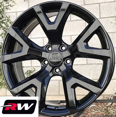 17" inch RW Wheels for Jeep Cherokee 17x7.5" Gloss Black Rims 5x110 Trailhawk