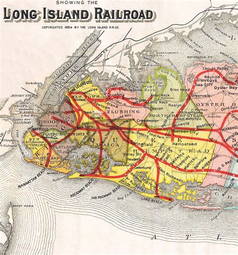 Long Island map Vintage map of Long Island Archival print | Etsy