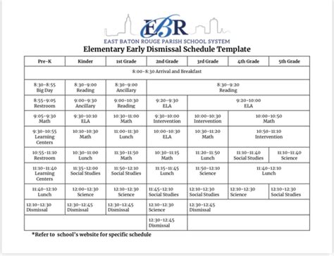 Early Dismissal Schedule for 3/22/22 - PARK FOREST ELEMENTARY CREATIVE ...