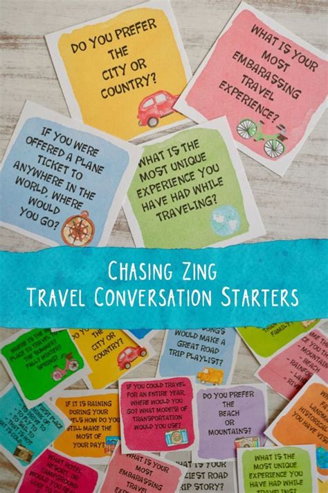 Travel Conversation Starters - Watercolor Edition - Party Games - Family Discussion - Writing ...