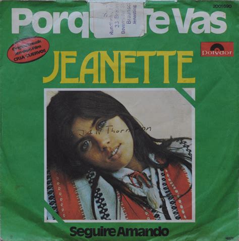 Jeanette – Porque Te Vas (1976, Vinyl) - Discogs