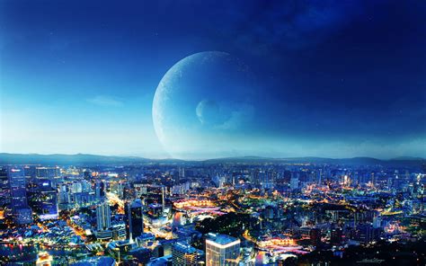 Free download CIty Night Fantasy Wallpapers HD Wallpapers [2560x1600] for your Desktop, Mobile ...