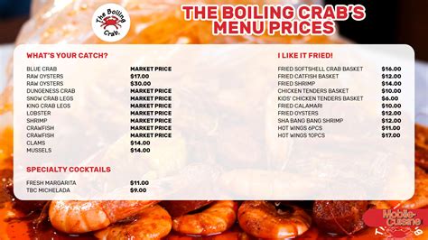 The Boiling Crab Menu Prices + Popular Seafood Items (2024)