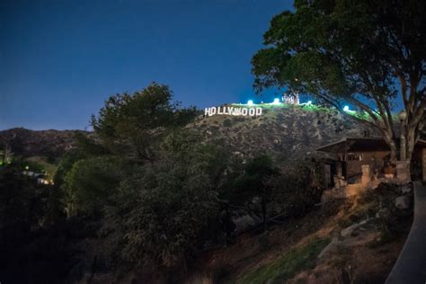 Free stock photo of Hollywood night, hollywood sign, Hollywood Sign night