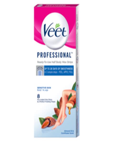 Buy Veet Professional Waxing Strips For Sensitive Skin 8 Strips - Body Wax And Essentials for ...