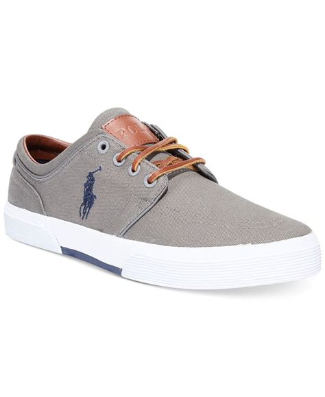 Polo ralph lauren Ralph Lauren Faxon Sneakers in Gray for Men (Grey ...