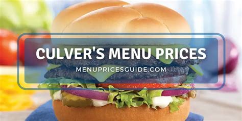 Culver's Menu With Prices 2024